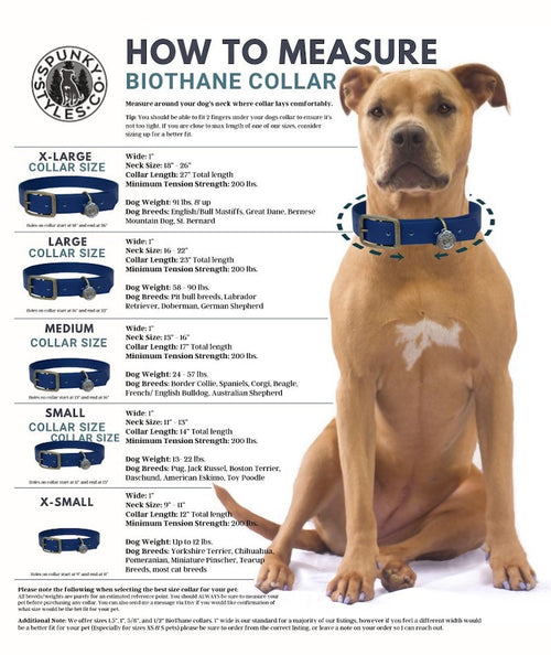 1/2” Wide Mini BioThane Collar - Waterproof Durable Dog Collar- Mess Resistant Mud Resistant Stink Resistant Vegan Leather Wipe Clean